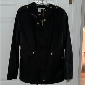 Cole Haan Black Utility Jacket with Structured Silhouette